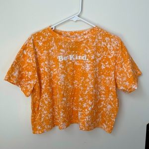 SOLD || Orange cropped t-shirt